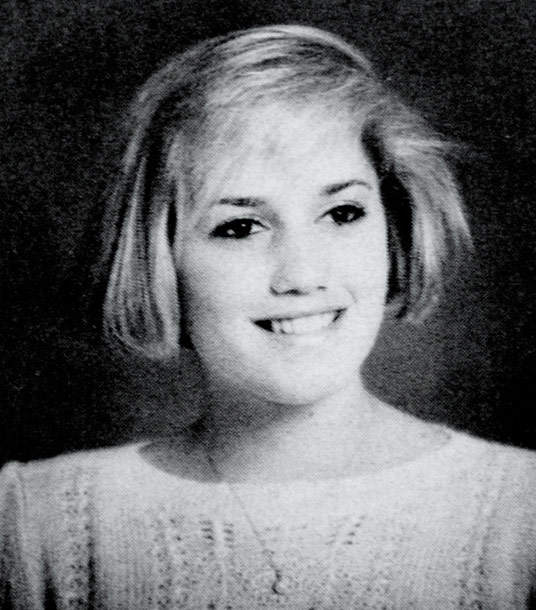 High school yearbook photos of Gwen Stefani before she was famous