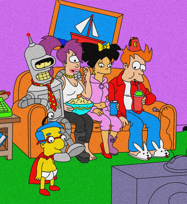 Y Ahora Los Simpson Tendrán Un Crossover Con Futurama 