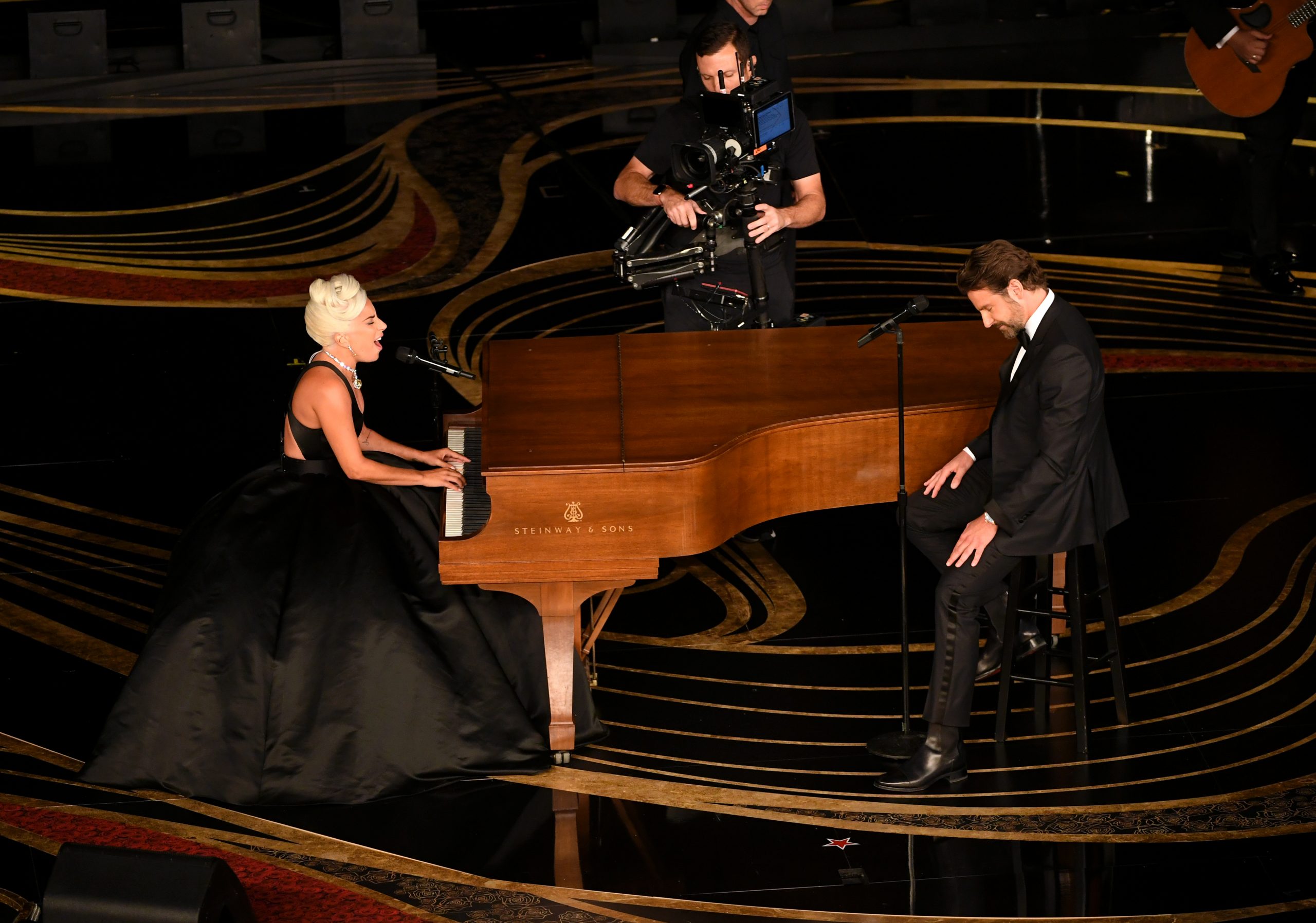 The actor with Lady Gaga at the 2019 Oscars