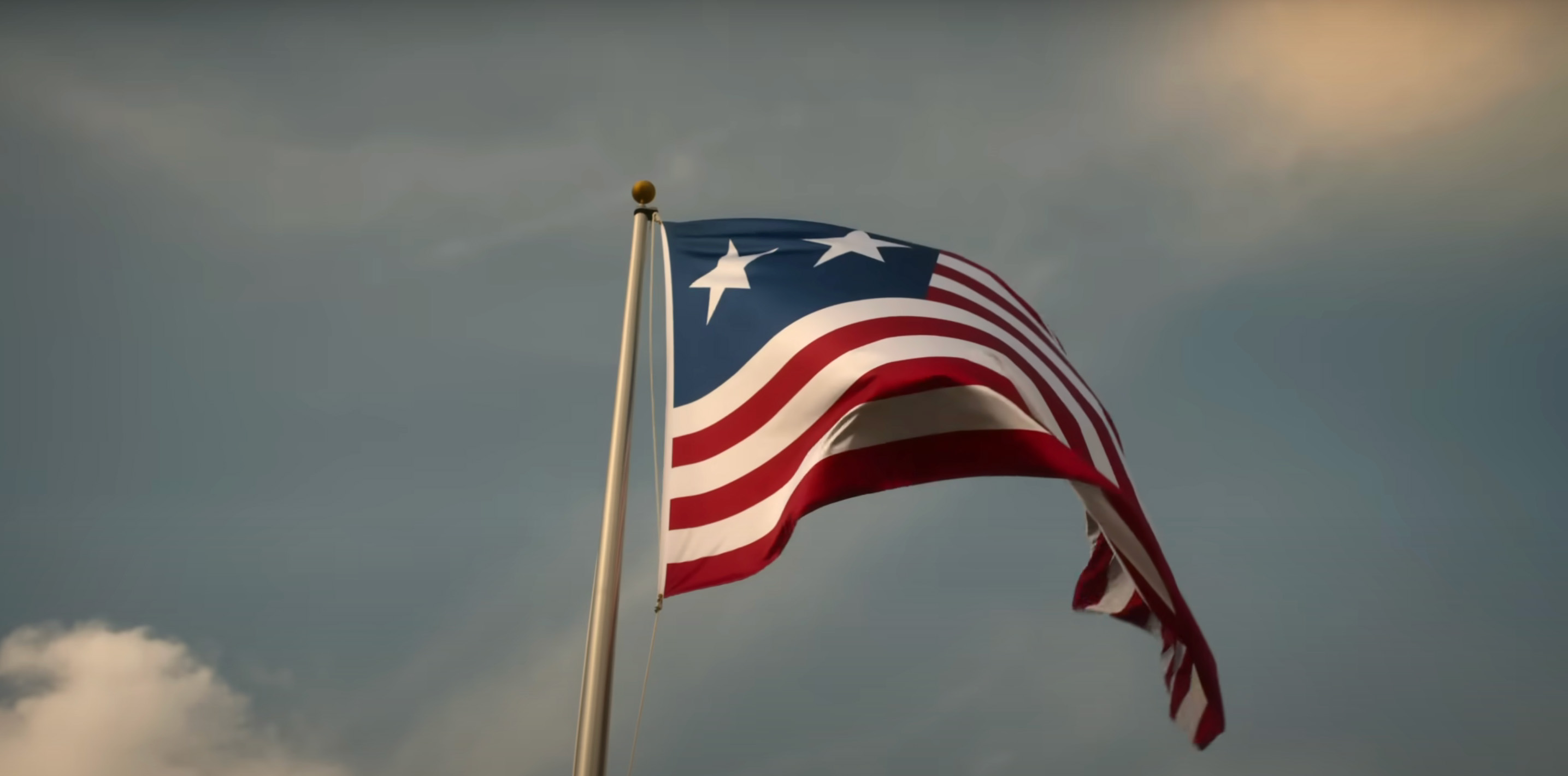 The flag of the Western armed forces from “Civil War”