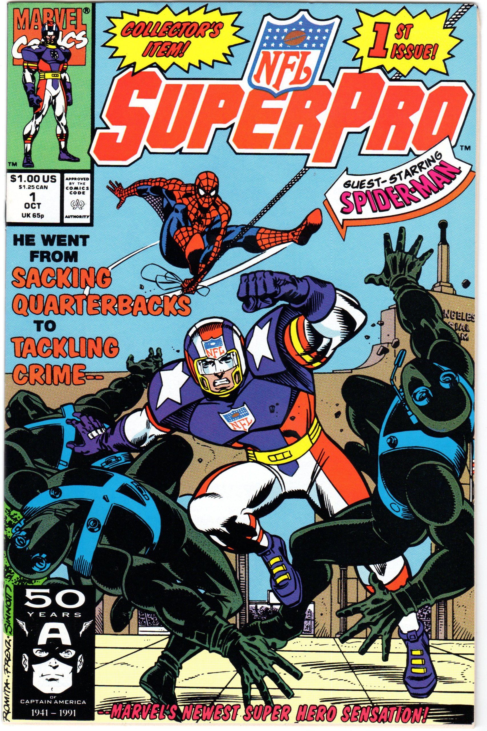 SuperPro, personaje creador por Marvel y la NFL