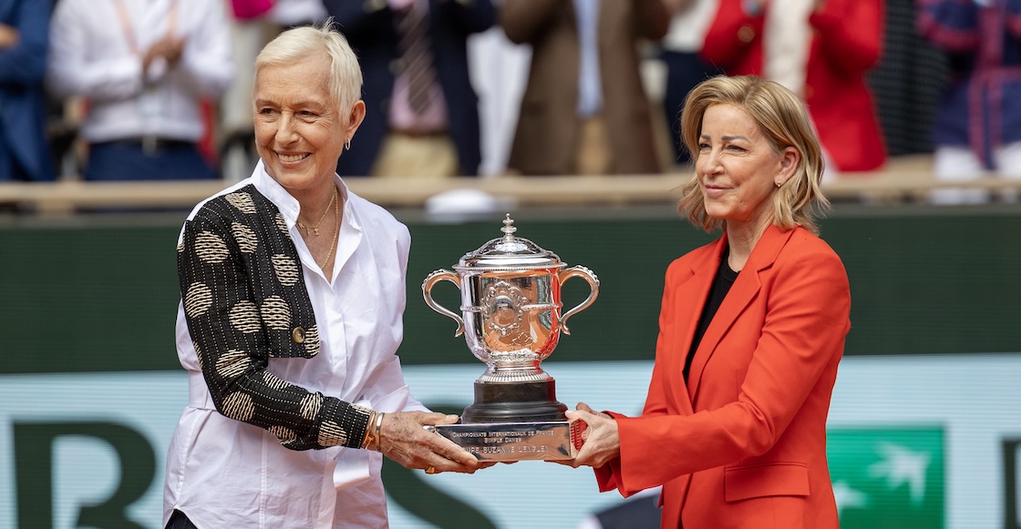 Martina Navratilova y Chris Evert.
