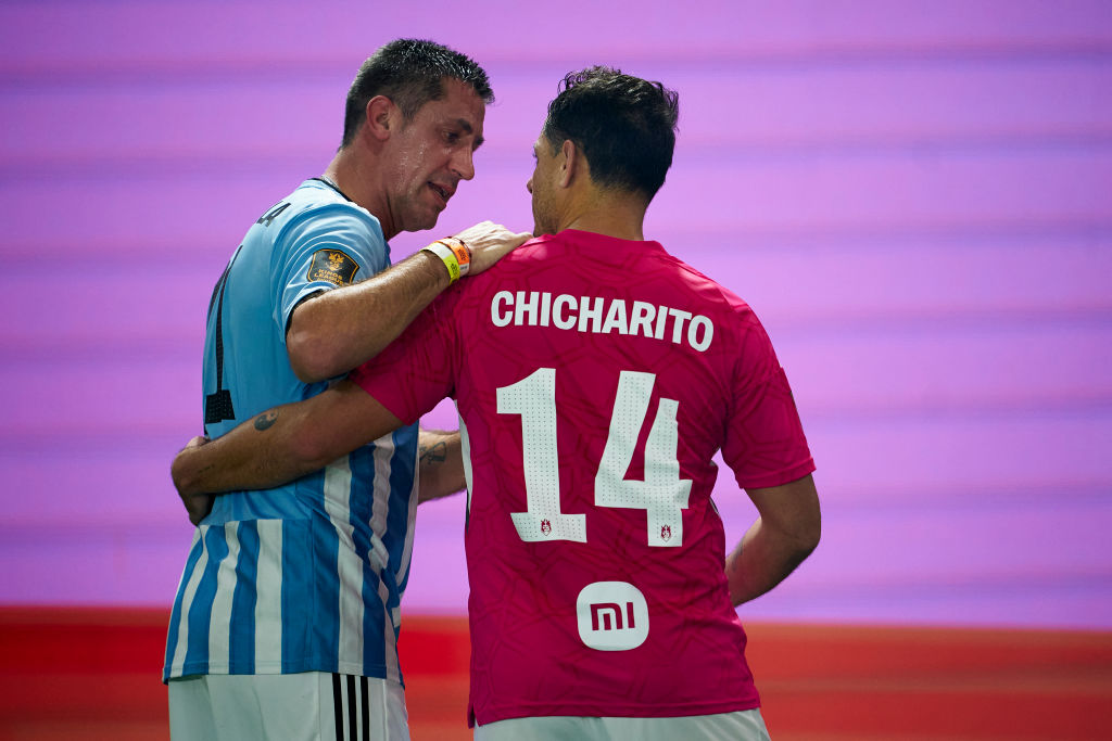 Joan Capdevilla and Chicharito in Kings League