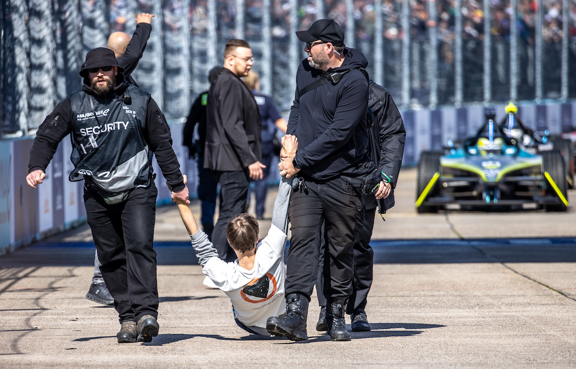 This is how the activists in Formula E were removed