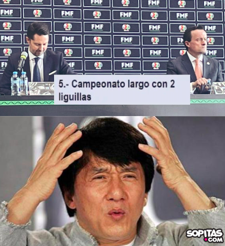 Meme von Liga MX und Mikel Arriola