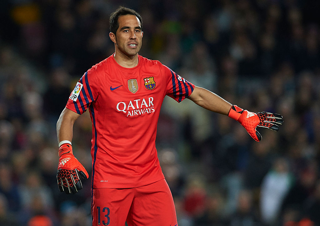 Claudio Bravo, holds the record for goals in 0 in Barcelona