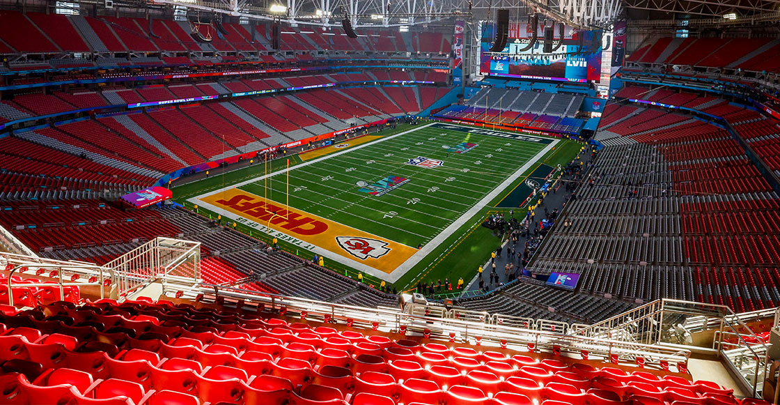 Field for Super Bowl NFL 2023