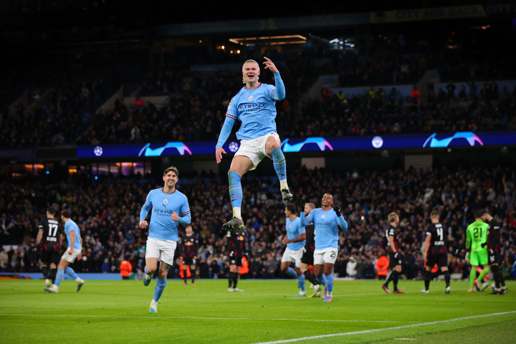 Erling Haaland in the Champions League with Manchester City