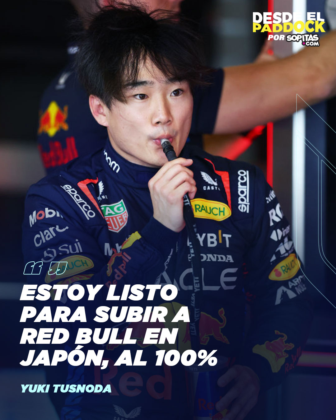 Yuki Tsunoda, listo para ir a Red Bull