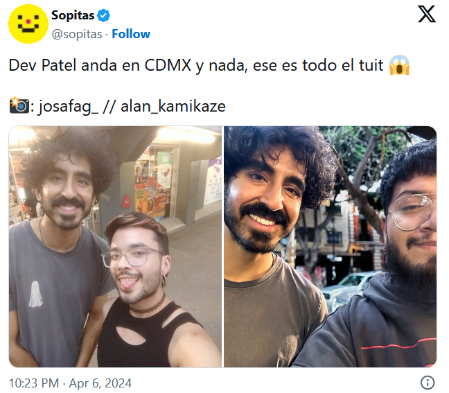 Dev Patel in CDMX
