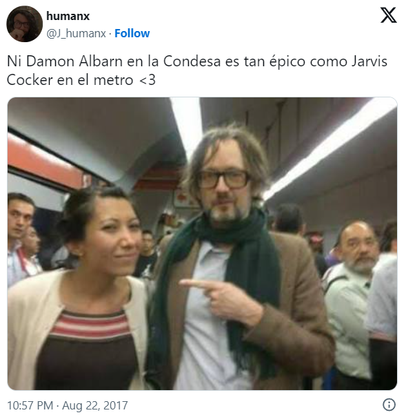 Jarvis Cocker on the subway