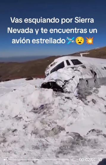 'The Snow Society': The truth about the video of the skier who found the plane "abandoned"