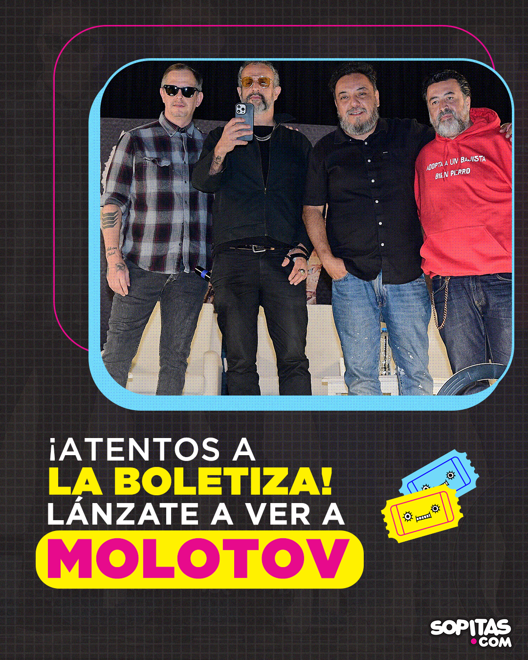 We give you free tickets for the Molotov concert at Foro Sol 