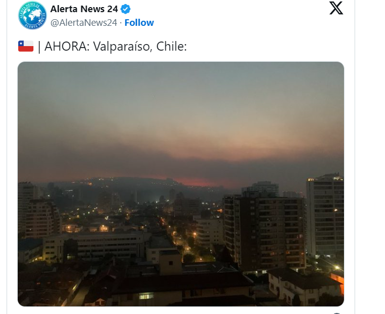 Photos and videos: The fires in Chile for which a curfew was declared in Valparaíso