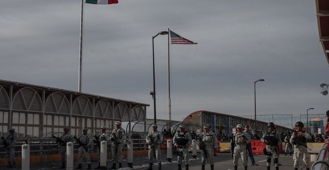 A large group of migrants of various nationalities attempted to cross the US-Mexico border in Ciudad Juárez.