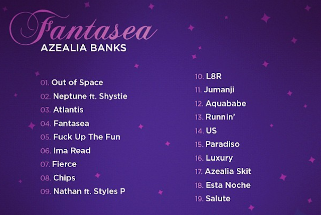 Azealia Banks Fantasea tracklist