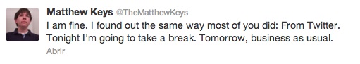 Matthew Keys tweet