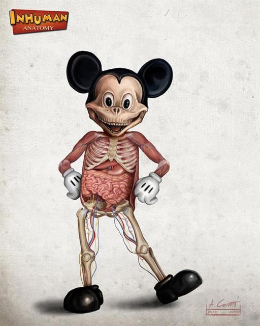 Popular-Disney-Character-Anatomy-by-Alessandro-Conti-1