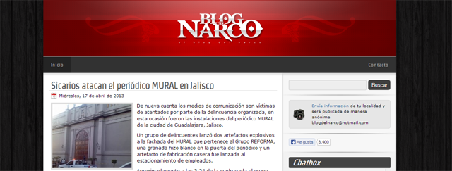 blog del narco libertad de prensa mexico