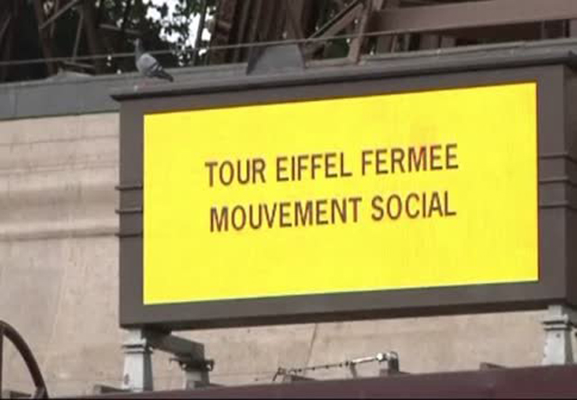 huelga torre eiffel movimiento social