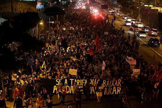 protestas manifestaciones brasil brasileños precios