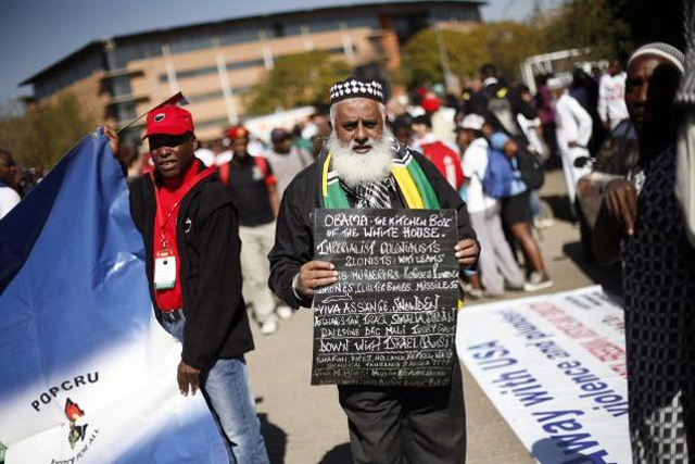 sudafrica protestas contra obama