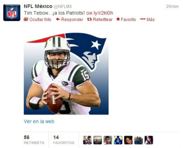 tim tebow pats
