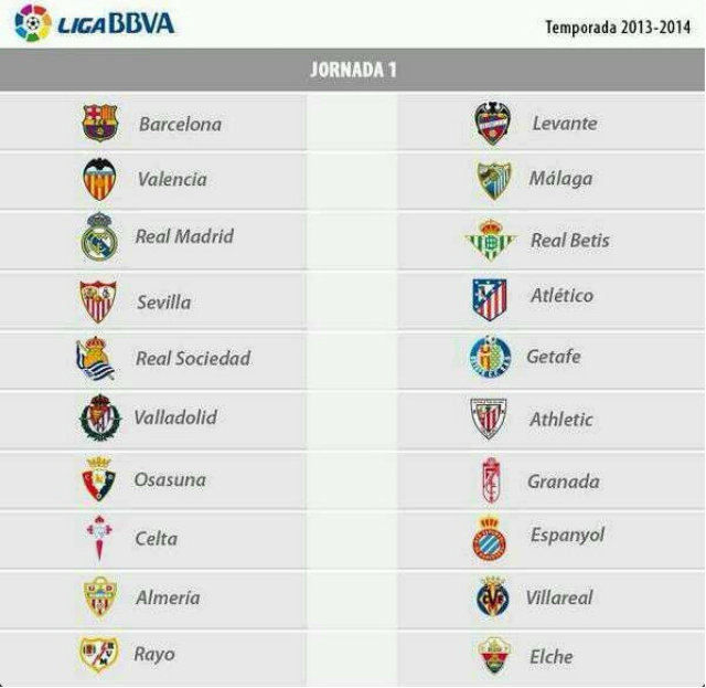 liga española jornada 1