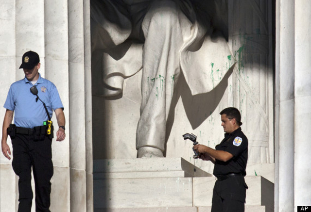 Lincoln Memorial Vandalism