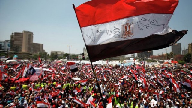 egipto bandera manifestación
