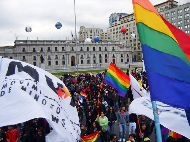 Marcha del orgullo gay en Santiago, Chile