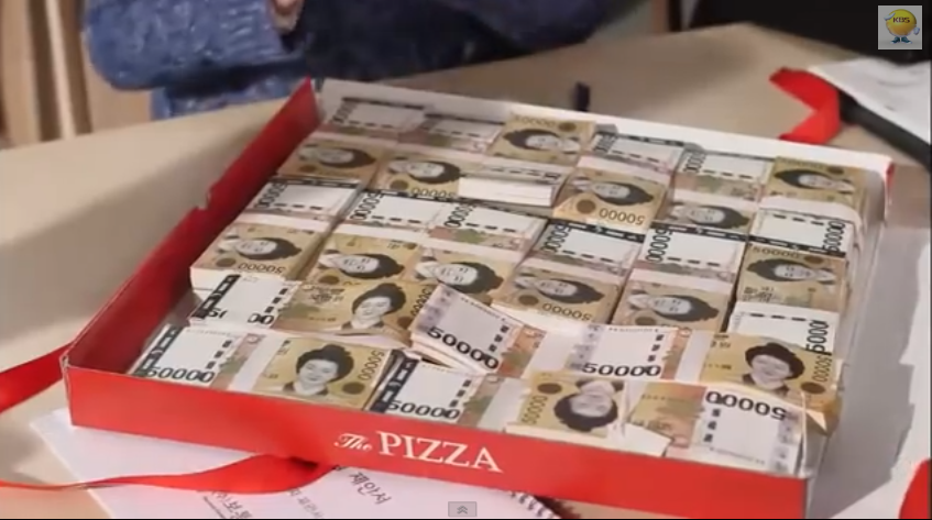 pizza dinero