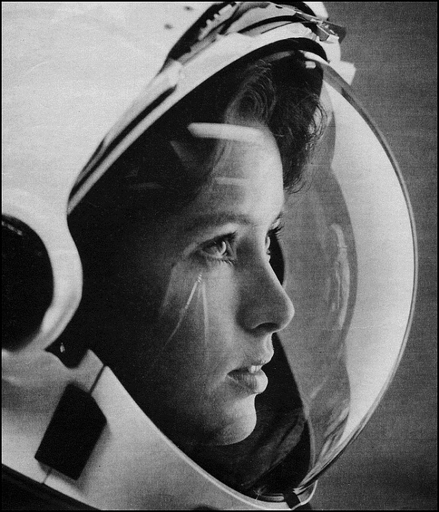 Astronauta Anna Fisher, fotografía de Adam Rifkin para la revista Time