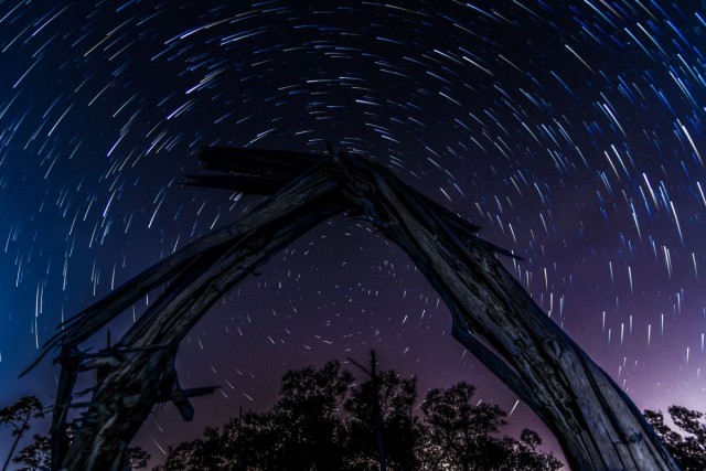 astronomical-photography-star-trails-big-lagoon-state-park-kenny-alexander