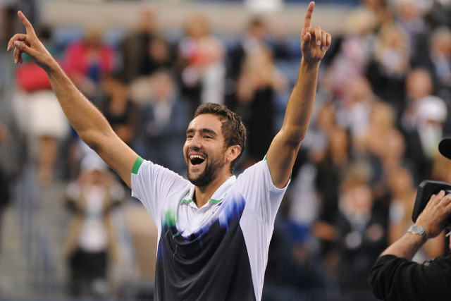 Marin Cilic celebrates after winning the 2014 US Open.