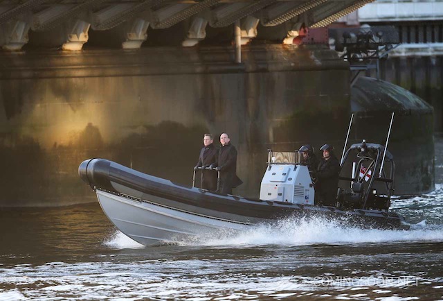 First day of filming for James Bond's 'Spectre'
