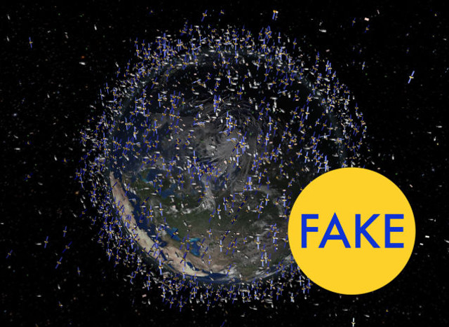 satélites falso