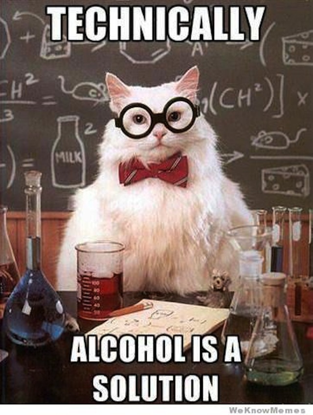 technically-alcohol-is-a-solution-chemistry-cat