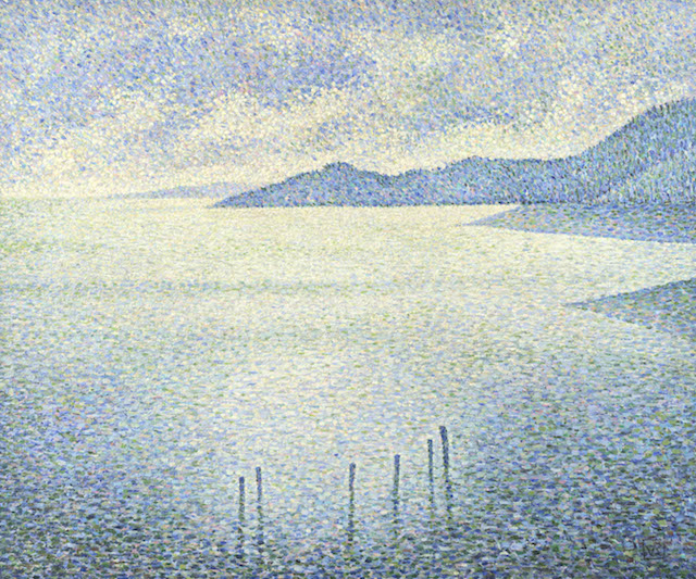 Full title: Coastal Scene Artist: Théo van Rysselberghe Date made: about 1892 Source: http://www.nationalgalleryimages.co.uk/ Contact: picture.library@nationalgallery.co.uk Copyright © The National Gallery, London