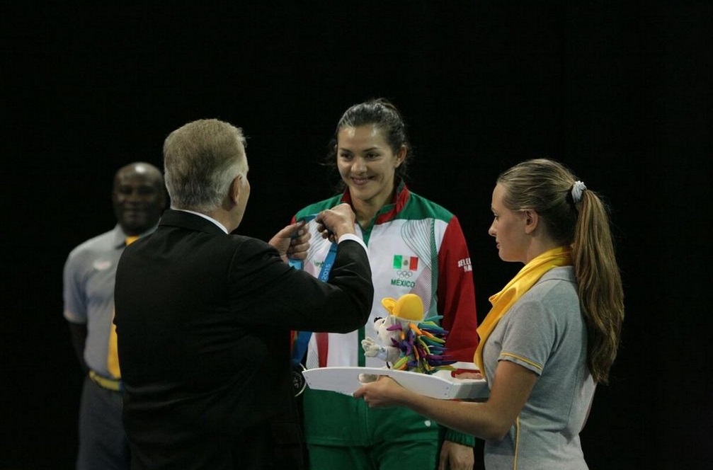 50722322.  Toronto, Can.- La taekwondoín María del Rosario Espinoza consiguió la medalla de plata, en la categoría de más de 67 kilogramos en los Juegos Panamericanos Toronto 2015. NOTIMEX/FOTO/JORGE ARCIGA/JAA/SPO/TORONTO15