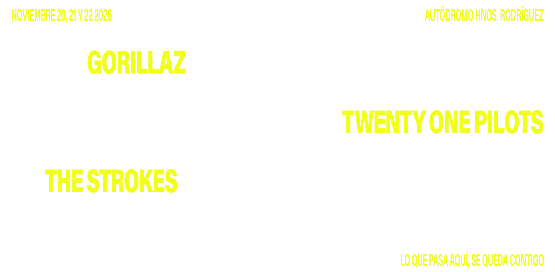 Cartel Oficial Corona Capital 2026