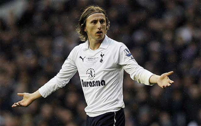 Luka Modric con el Tottenham