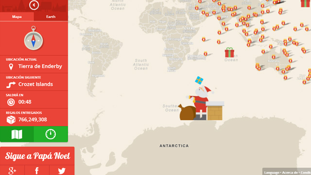 Sigue el camino de Santa Claus en Google Maps - Sopitas.com