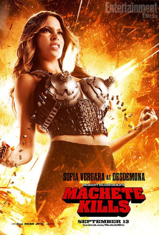 Sofia Vergara nos presume sus armas en el nuevo póster de "Machete