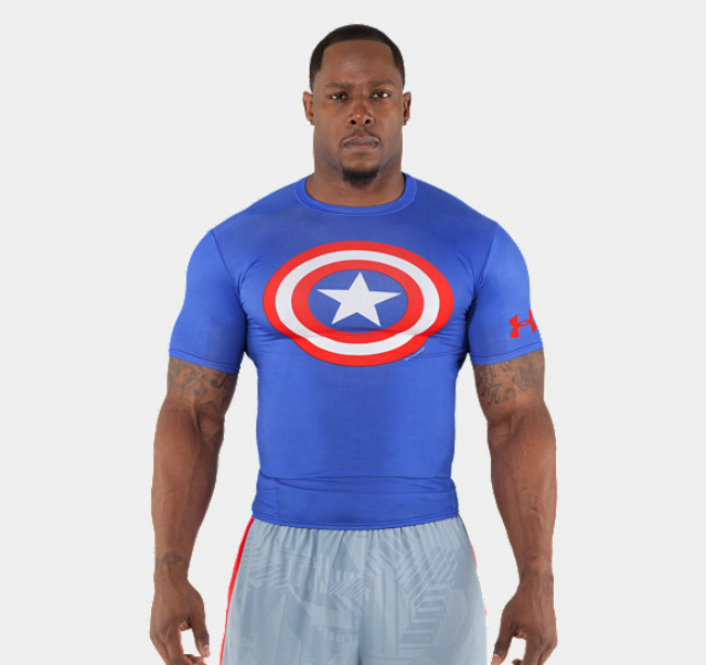 Las camisetas Armour de superhéroes -
