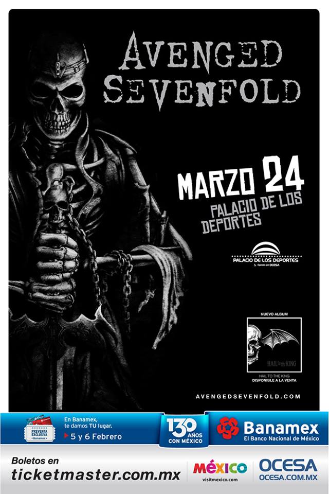 25/03/14 - México DF, México - avenged sevenfold, a7x love this set list # A7X