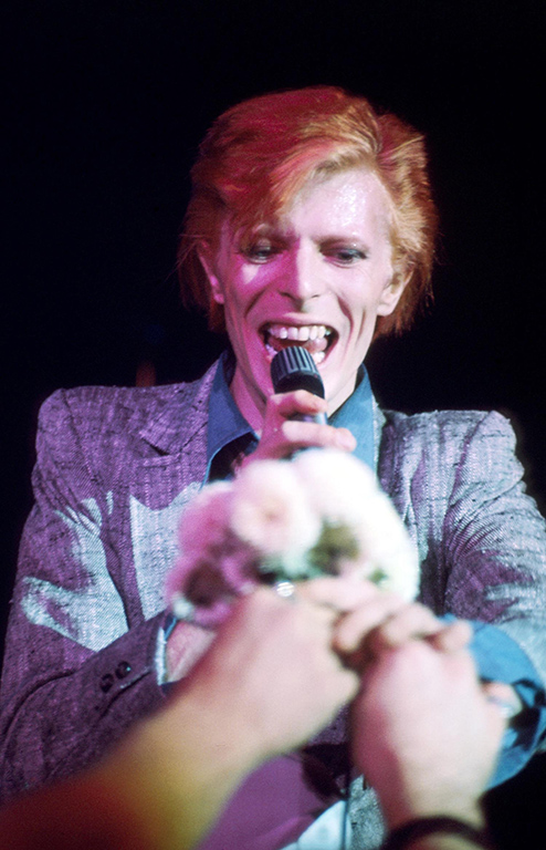 Picture Shows: David Bowie performing in 1976.