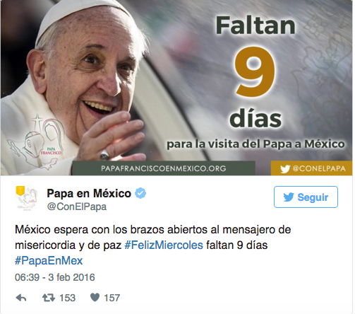 Con el Papa Twitter