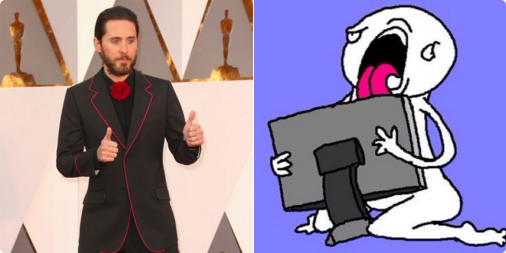 Jared Leto meme Oscar 2016