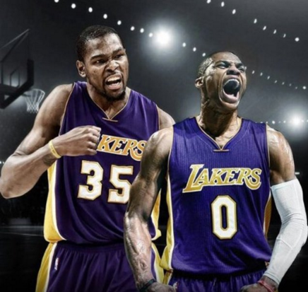 kevin durant russell westbrook lakers